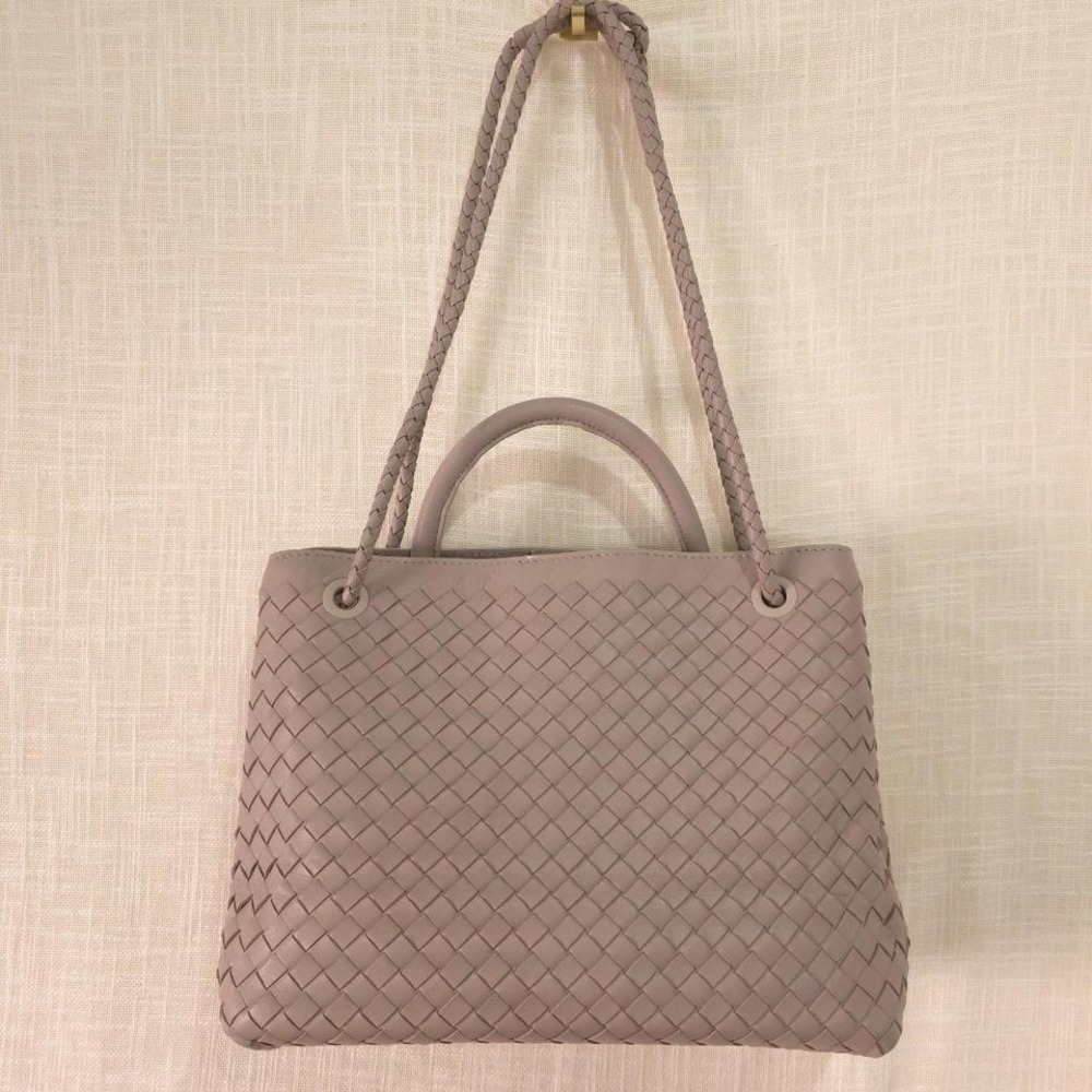 Quince Italian Leather Handwoven Satchel